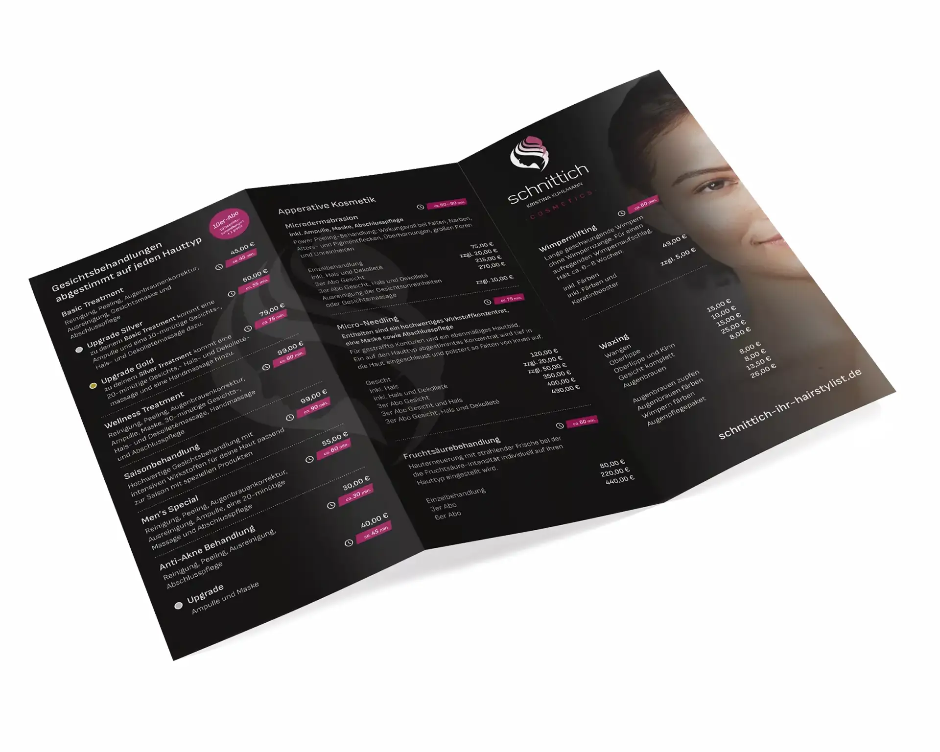 schnittich cosmetics Preisliste